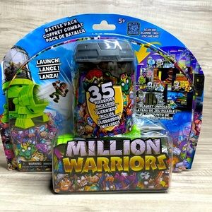 Million Warriors Battle Pack With 35 Warriors Playset & Launcher | New In Box